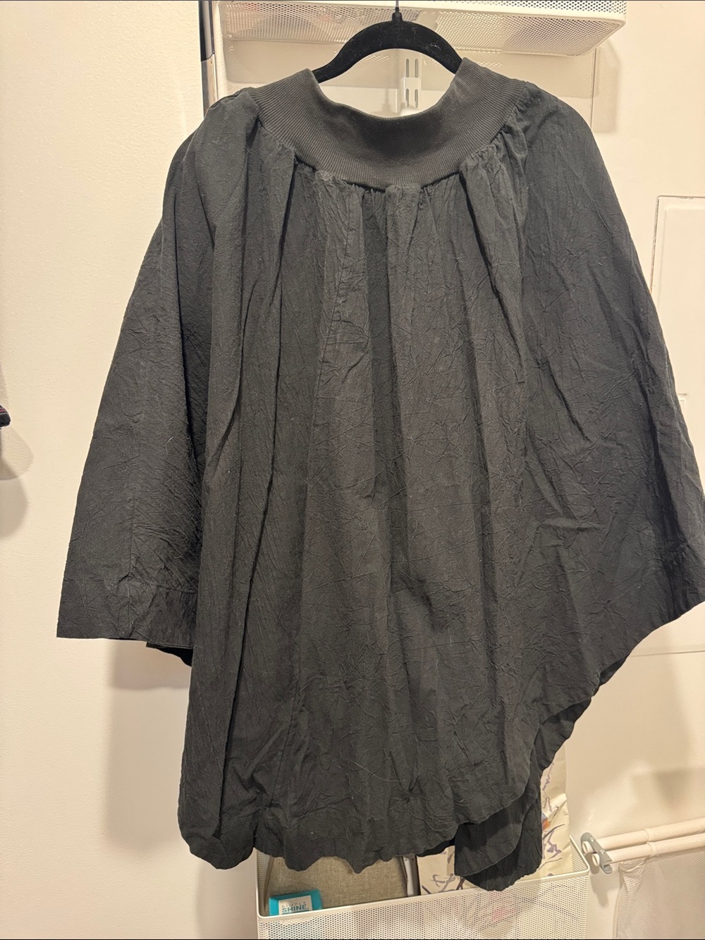 We The Free Black Asymmetric Pleated Skirt .